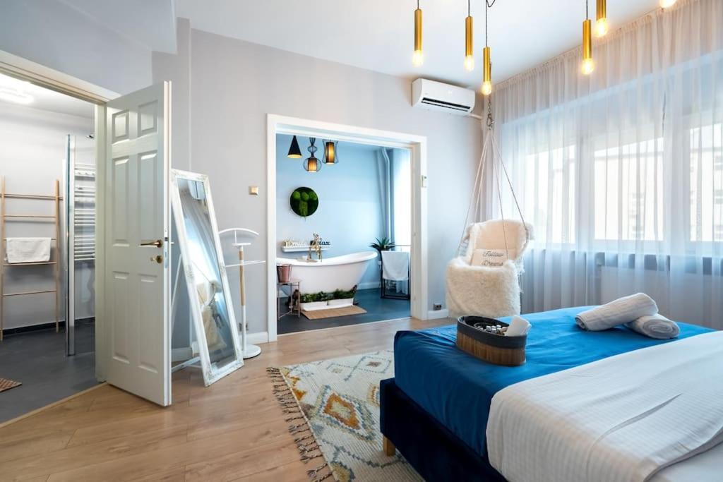 Intercontinental Apart - Massage Terrace Fireplace Bukarest Exteriör bild